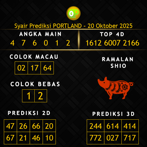 Prediksi Portland Hari Ini 20-oktober-2025