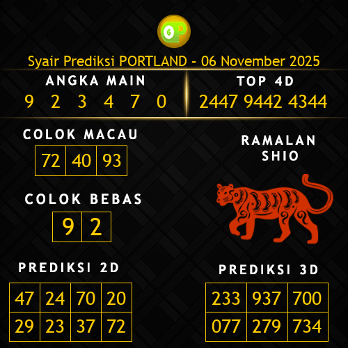Prediksi Portland Hari Ini 6-november-2025
