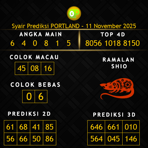 Prediksi Portland Hari Ini 11-november-2025