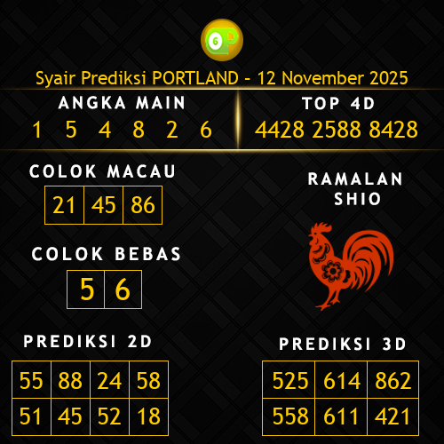 Prediksi Portland Hari Ini 12-november-2025