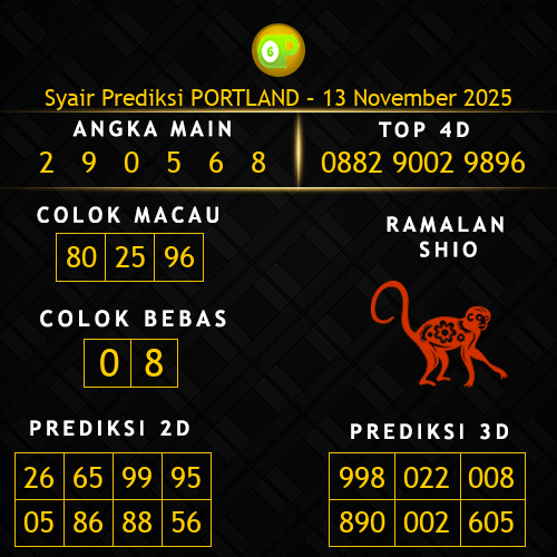 Prediksi Portland Hari Ini 13-november-2025