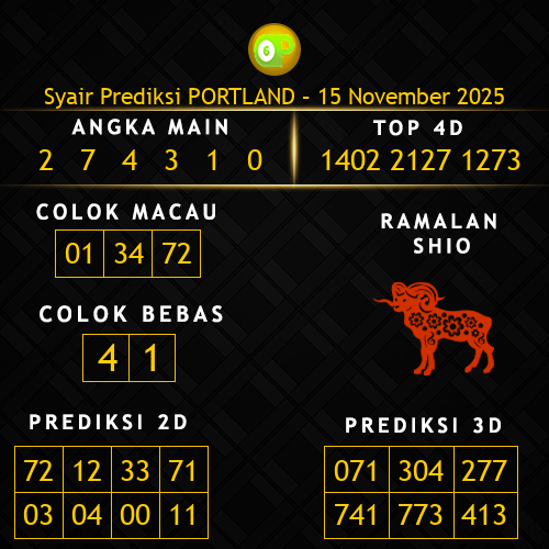 Prediksi Portland Hari Ini 15-november-2025
