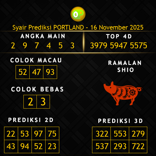 Prediksi Portland Hari Ini 16-november-2025
