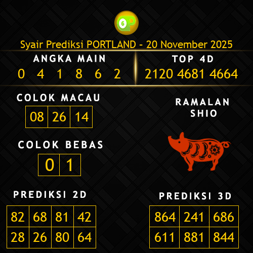 Prediksi Portland Hari Ini 20-november-2025