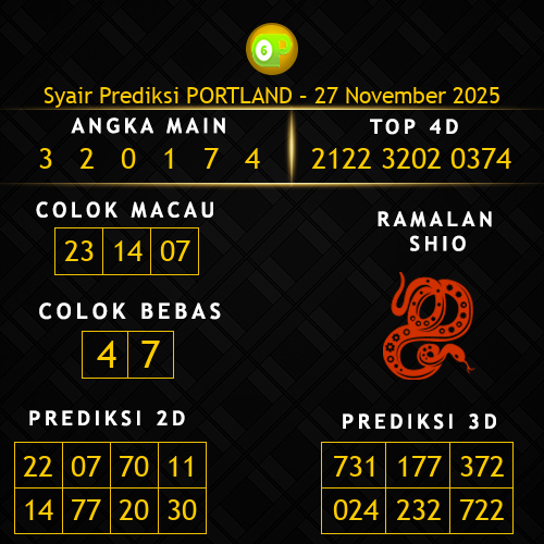 Prediksi Portland Hari Ini 27-november-2025