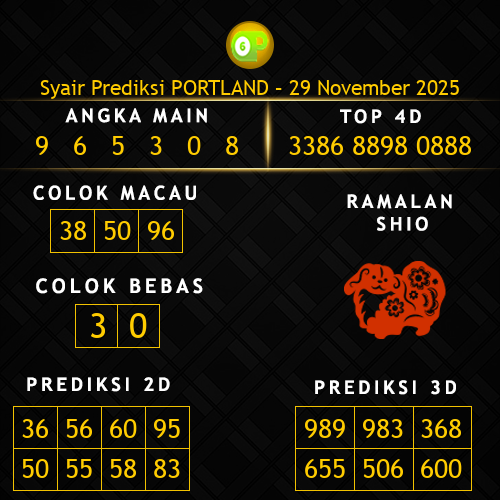 Prediksi Portland Hari Ini 29-november-2025