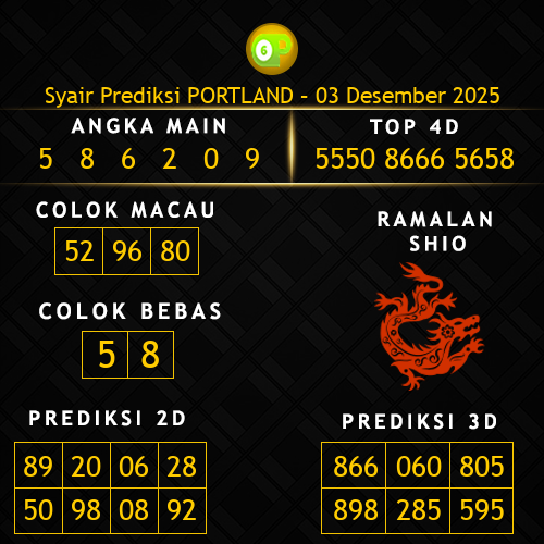 Prediksi Portland Hari Ini 3-desember-2025