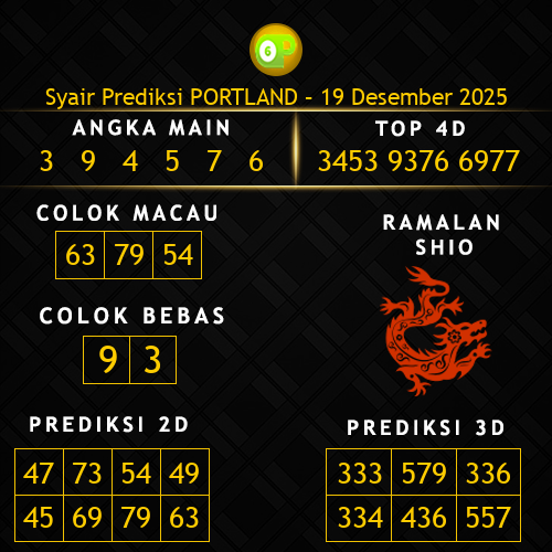 Prediksi Portland Hari Ini 19-desember-2025