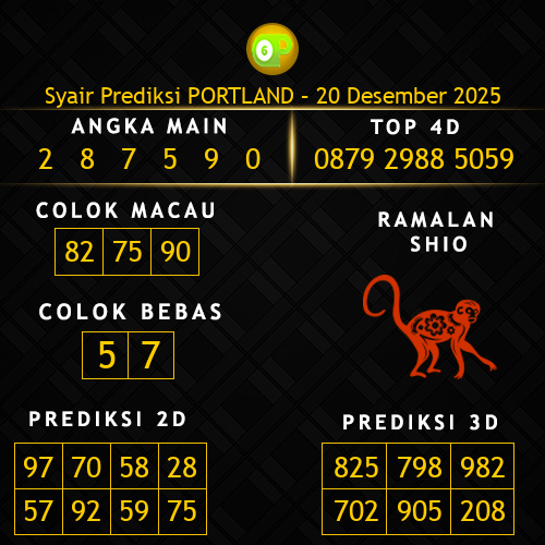 Prediksi Portland Hari Ini 20-desember-2025