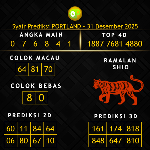 Prediksi Portland Hari Ini 31-desember-2025