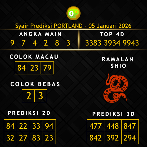 Prediksi Portland Hari Ini 5-januari-2026