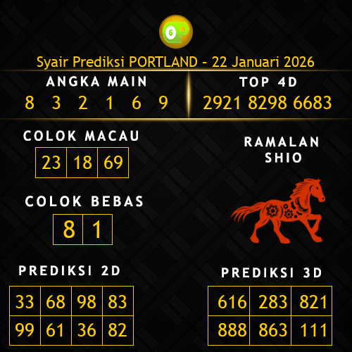 Prediksi Portland Hari Ini 22-januari-2026