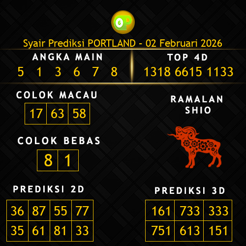 Prediksi Portland Hari Ini 2-februari-2026