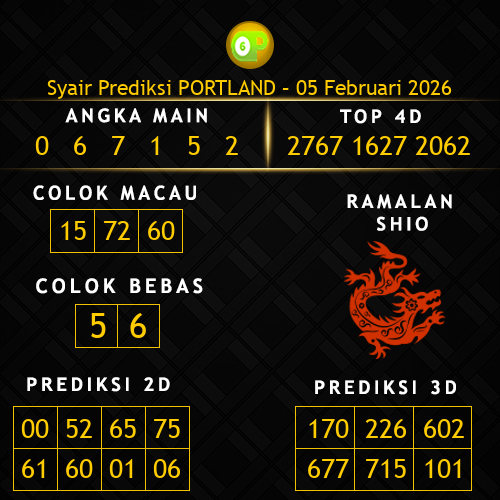 Prediksi Portland Hari Ini 5-februari-2026