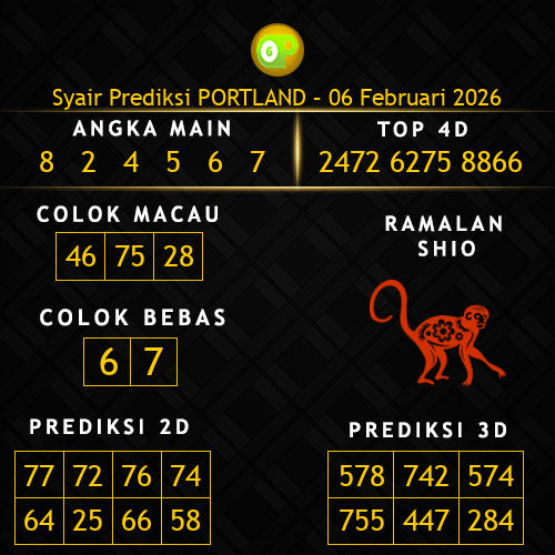 Prediksi Portland Hari Ini 6-februari-2026