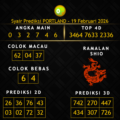Prediksi Portland Hari Ini 19-februari-2026