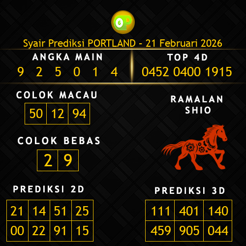 Prediksi Portland Hari Ini 21-februari-2026