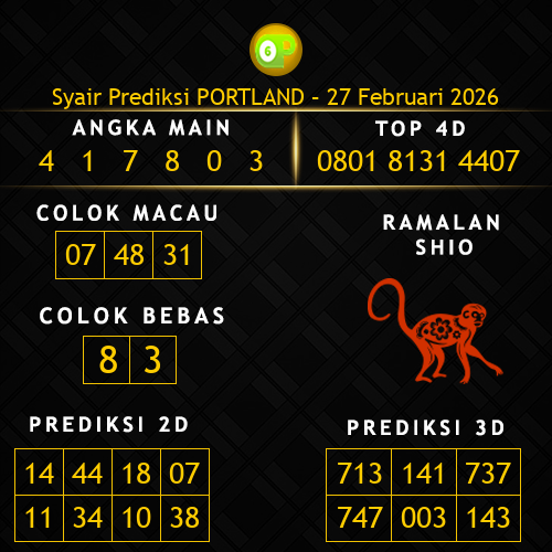 Prediksi Portland Hari Ini 27-februari-2026