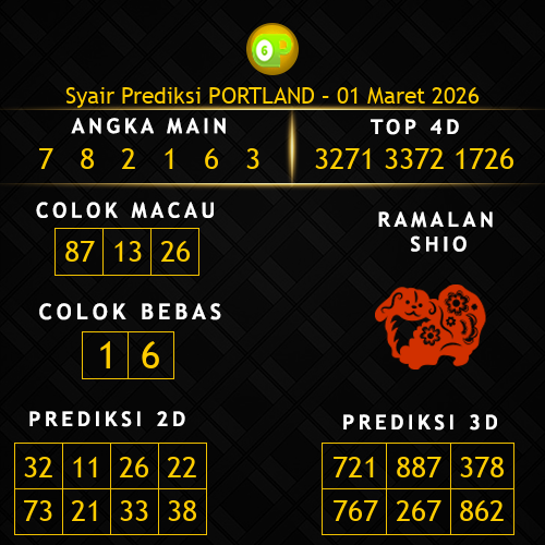 Prediksi Portland Hari Ini 1-maret-2026