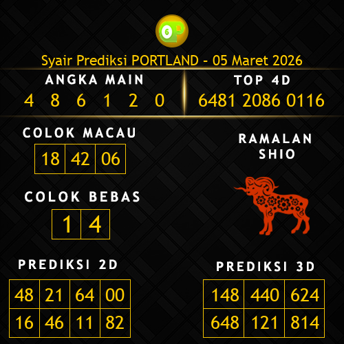 Prediksi Portland Hari Ini 5-maret-2026
