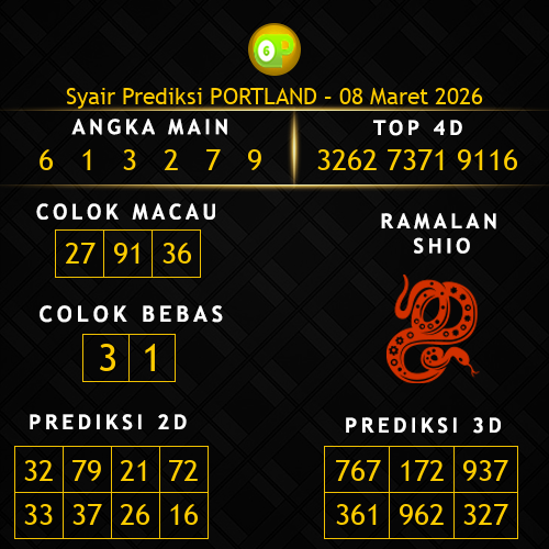 Prediksi Portland Hari Ini 8-maret-2026