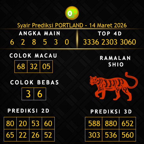 Prediksi Portland Hari Ini 14-maret-2026
