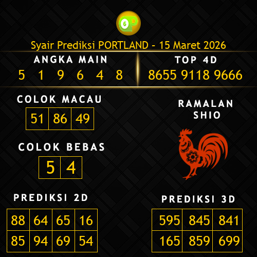 Prediksi Portland Hari Ini 15-maret-2026