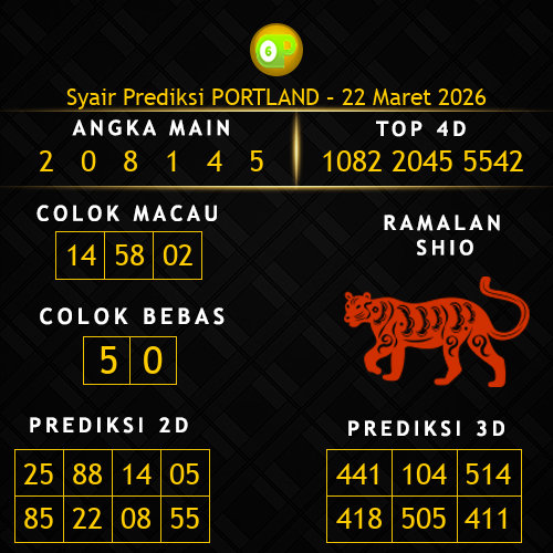 Prediksi Portland Hari Ini 22-maret-2026