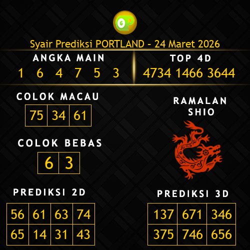 Prediksi Portland Hari Ini 24-maret-2026