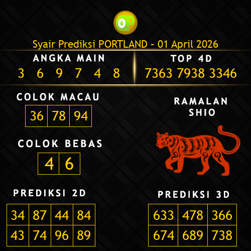 Prediksi Portland Hari Ini 1-april-2026