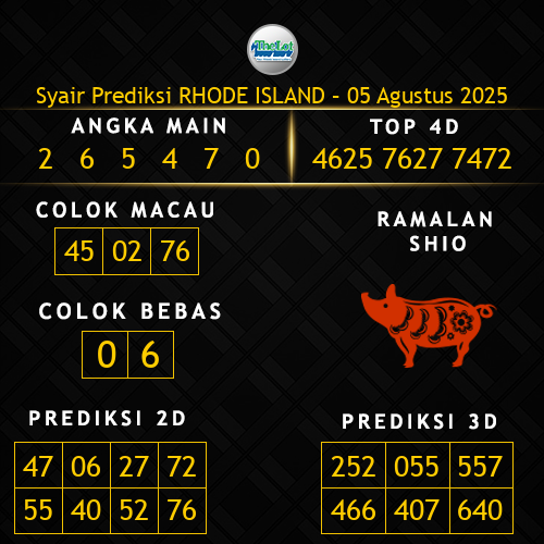 Prediksi Rhode Island Hari Ini 5-agustus-2025