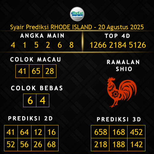 Prediksi Rhode Island Hari Ini 20-agustus-2025