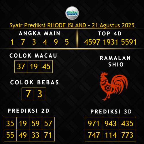 Prediksi Rhode Island Hari Ini 21-agustus-2025