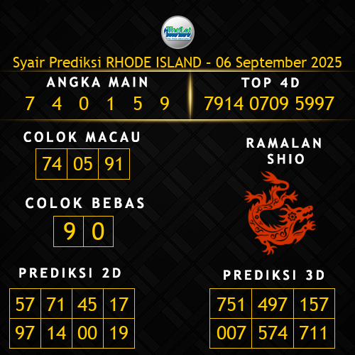 Prediksi Rhode Island Hari Ini 6-september-2025
