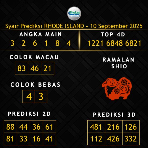 Prediksi Rhode Island Hari Ini 10-september-2025