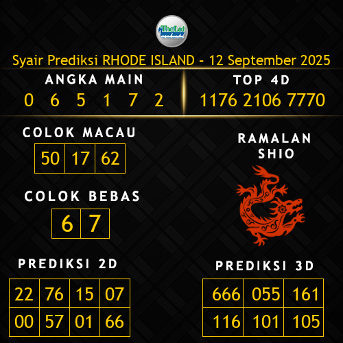 Prediksi Rhode Island Hari Ini 12-september-2025