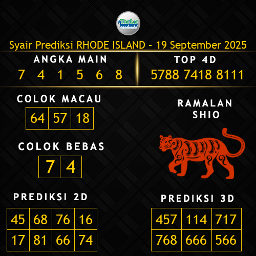 Prediksi Rhode Island Hari Ini 19-september-2025