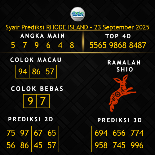Prediksi Rhode Island Hari Ini 23-september-2025