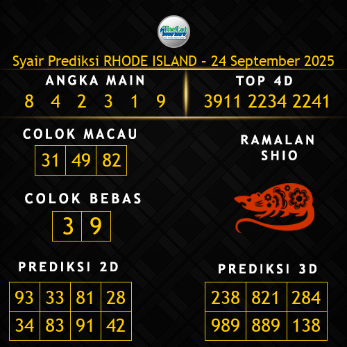 Prediksi Rhode Island Hari Ini 24-september-2025