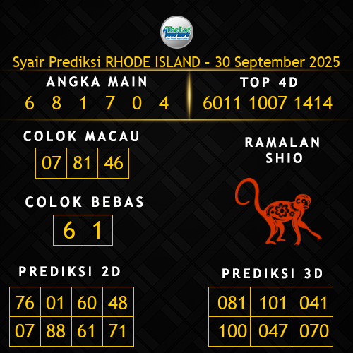 Prediksi Rhode Island Hari Ini 30-september-2025