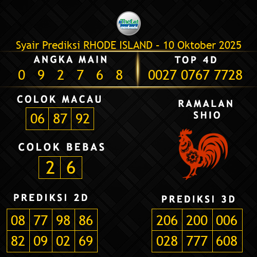 Prediksi Rhode Island Hari Ini 10-oktober-2025