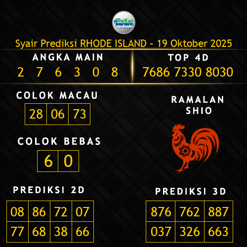 Prediksi Rhode Island Hari Ini 19-oktober-2025