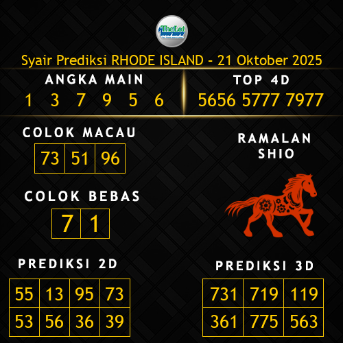 Prediksi Rhode Island Hari Ini 21-oktober-2025