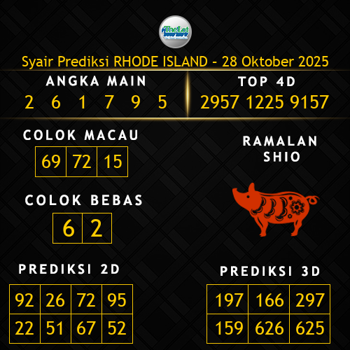 Prediksi Rhode Island Hari Ini 28-oktober-2025
