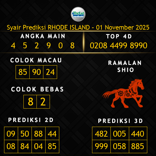 Prediksi Rhode Island Hari Ini 1-november-2025