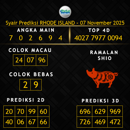 Prediksi Rhode Island Hari Ini 7-november-2025