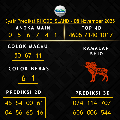 Prediksi Rhode Island Hari Ini 8-november-2025