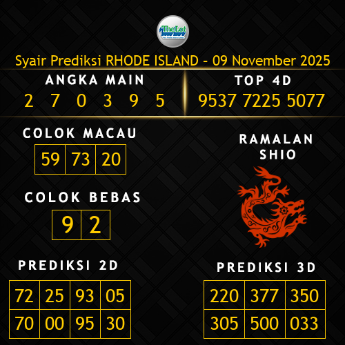 Prediksi Rhode Island Hari Ini 9-november-2025