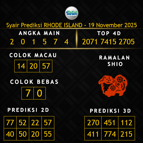 Prediksi Rhode Island Hari Ini 19-november-2025