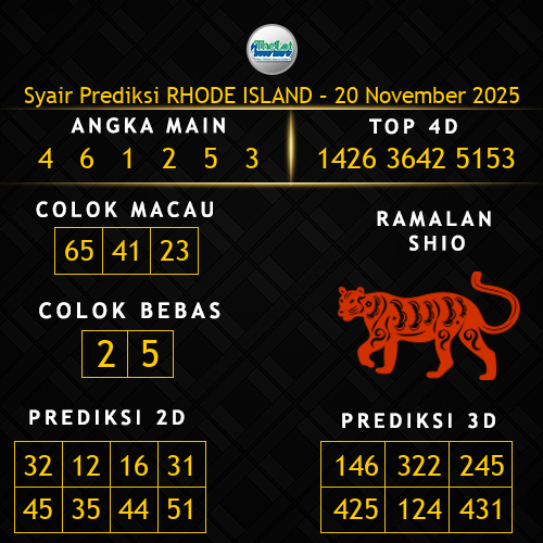 Prediksi Rhode Island Hari Ini 20-november-2025